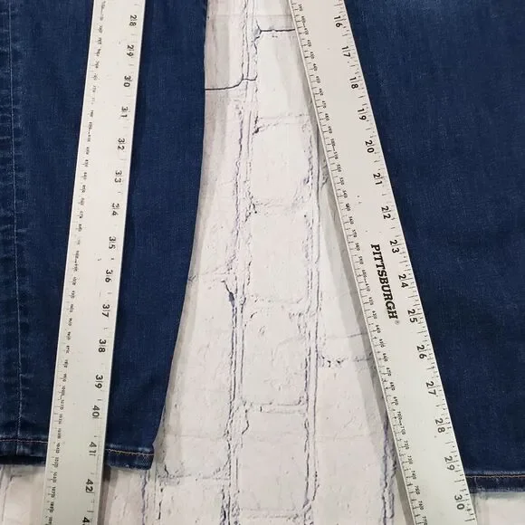 American Eagle WOMENS 14 LONG Curvy Hi Rise Jegging Blue Next Level Stretch - Picture 2 of 14